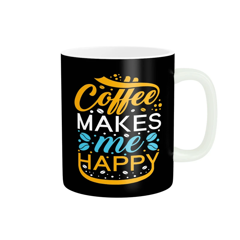 ماگ پاد آفرین مدل قهوه من رو خوشحال میکنه کد DKC910