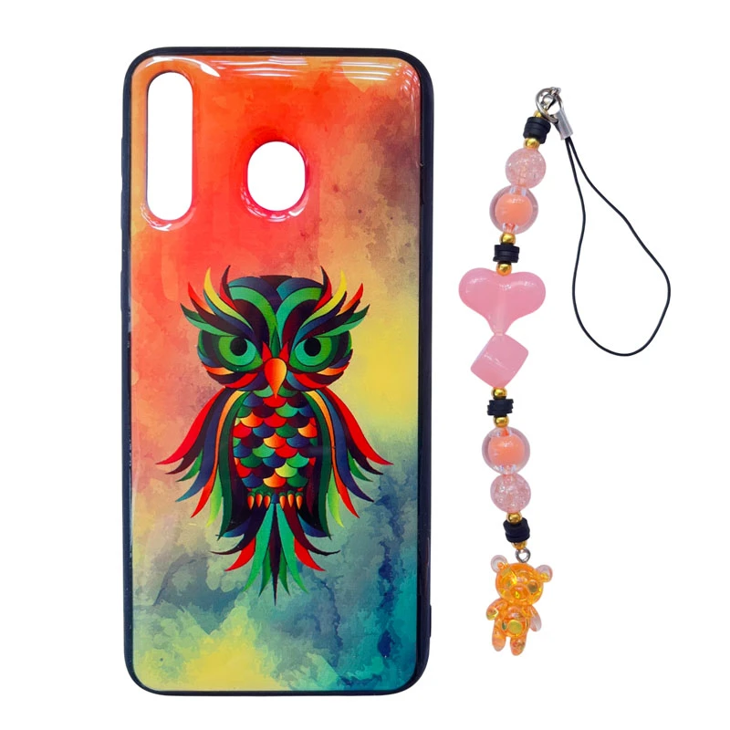  کاور طرح لیدی کد A11842 مناسب برای گوشی موبایل سامسونگ Galaxy A40s / M30 به همراه بند آویز