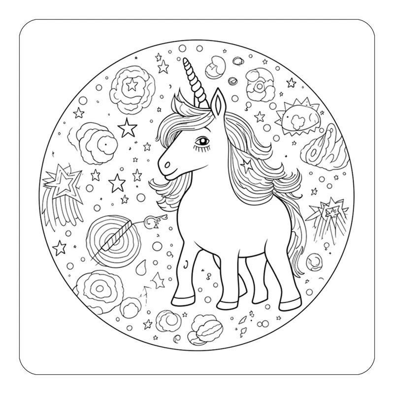 مگنت کاکتی طرح اسب تک شاخ و یونیکورن مدل mp30325