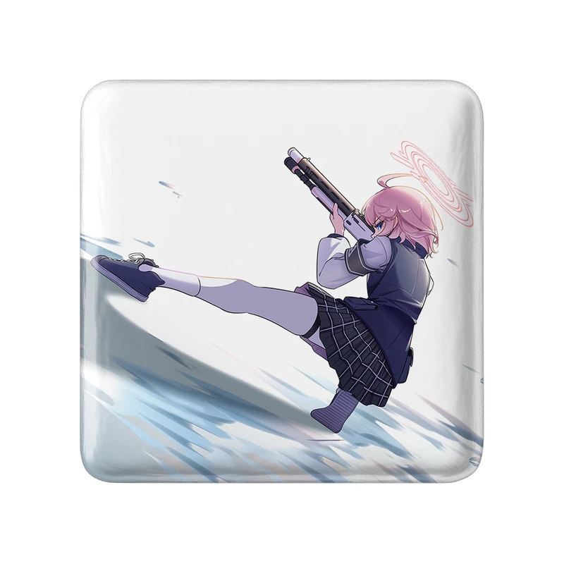 پیکسل خندالو طرح بازی آرشیو آبی (Blue Archive) مدل مربعی کد 34288