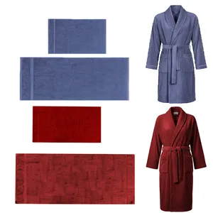  سرویس حوله پالتویی 6 تکه ازدیلک مدل Bordo_k 