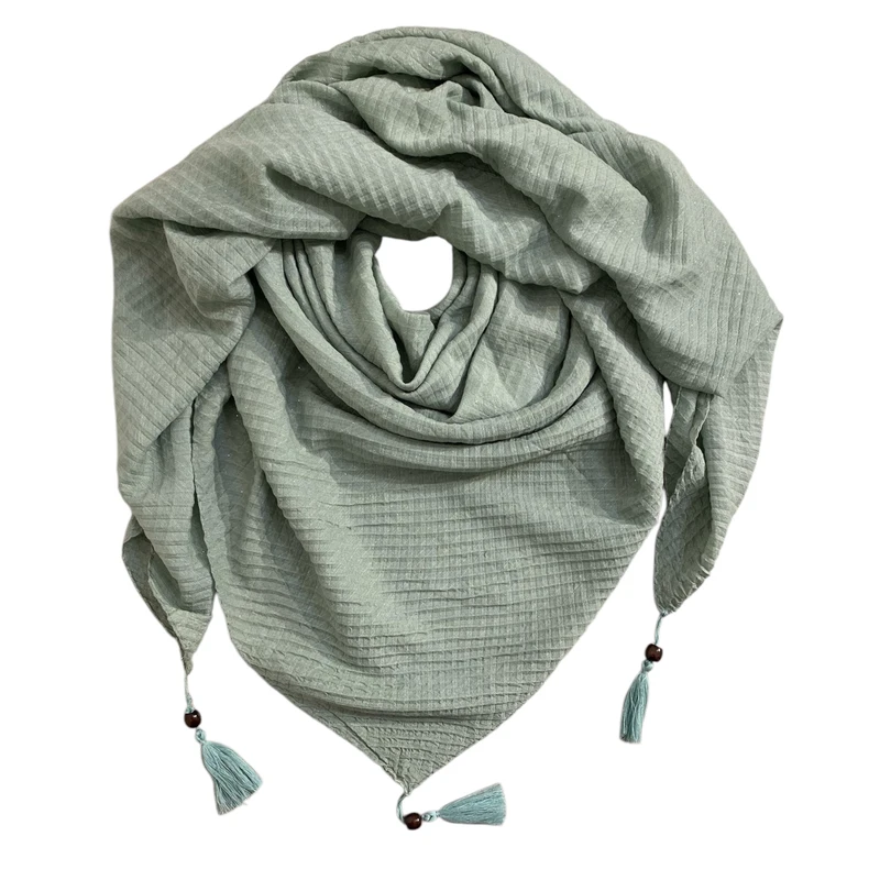 روسری زنانه مدل پلیسه شاین دار کد 003