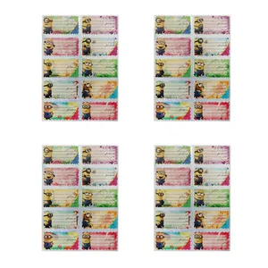 برچسب مدل نام طرح مینیون ها کد 007 بسته 4 عددی