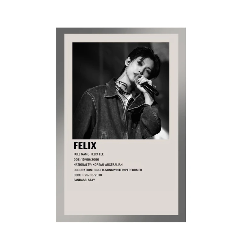 پوستر مدل استری کیدز stray kids طرح فلیکس Felix کد 613