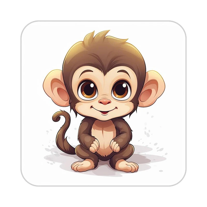 زیر لیوانی کاکتی طرح حیوانات کارتونی مدل mp28226