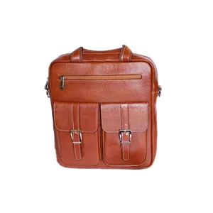 کیف دوشی مردانه مدل چرم طبیعی کد 915