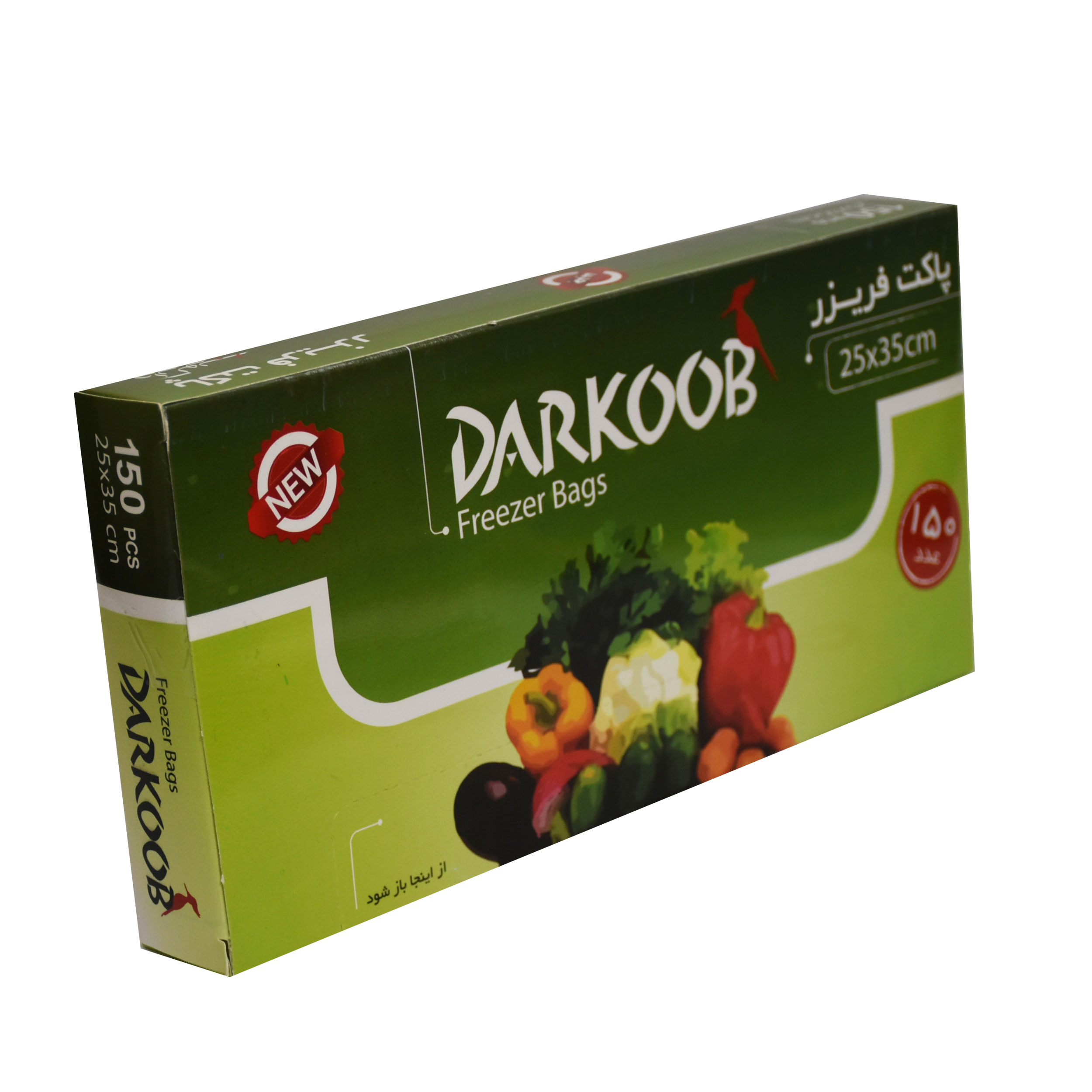  کیسه فریزر دارکوب کد Sh00056 بسته 150 عددی