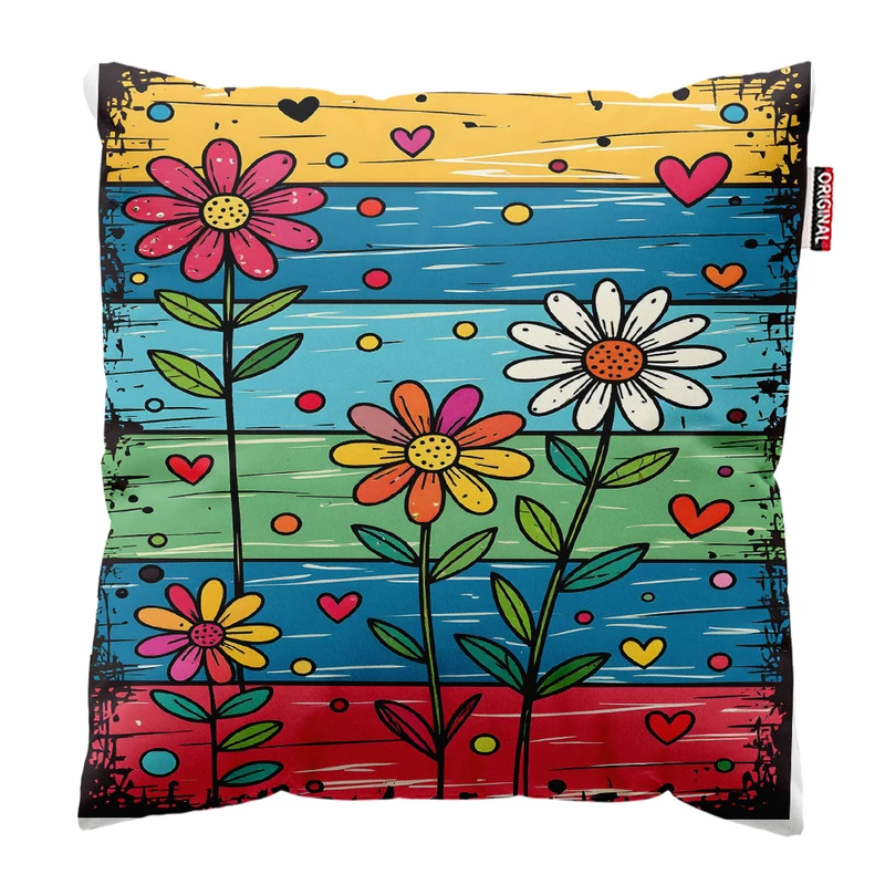 کوسن پاد آفرین مدل سنتی گل کد k36 سایز 30×30 سانتی‌متر