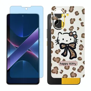 Glass Together model anti blue screen protector suitable for Xiaomi Poco X7 Pro mobile phone with back cover sticker