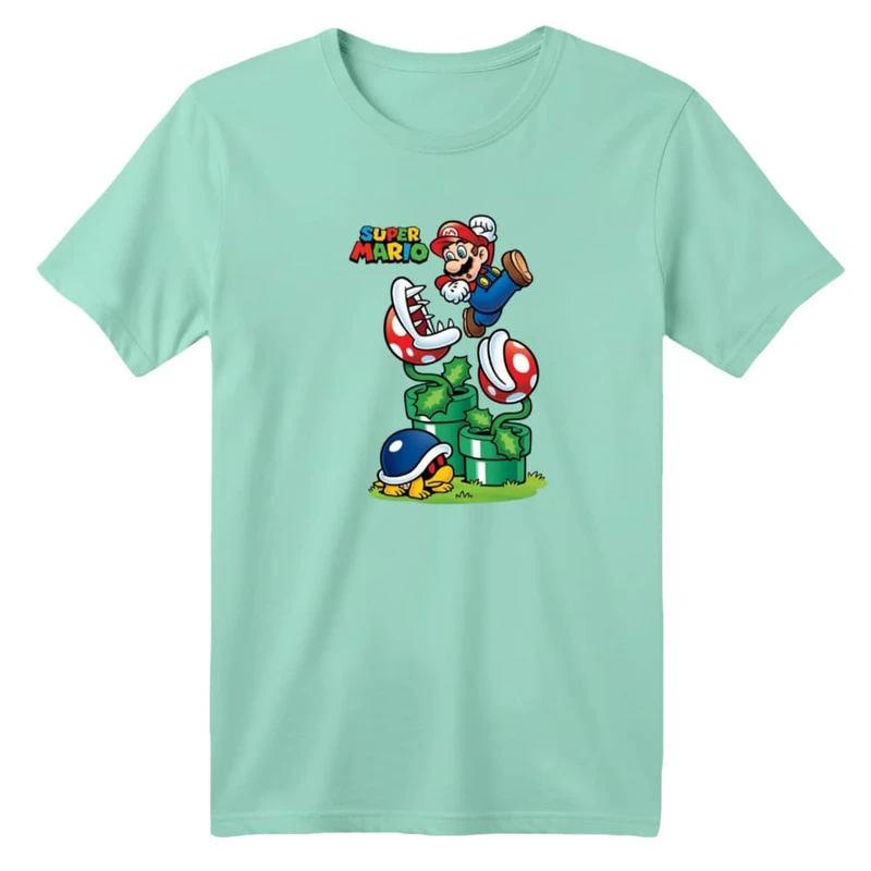تی شرت آستین کوتاه بچگانه مدل ماریو کد ۳