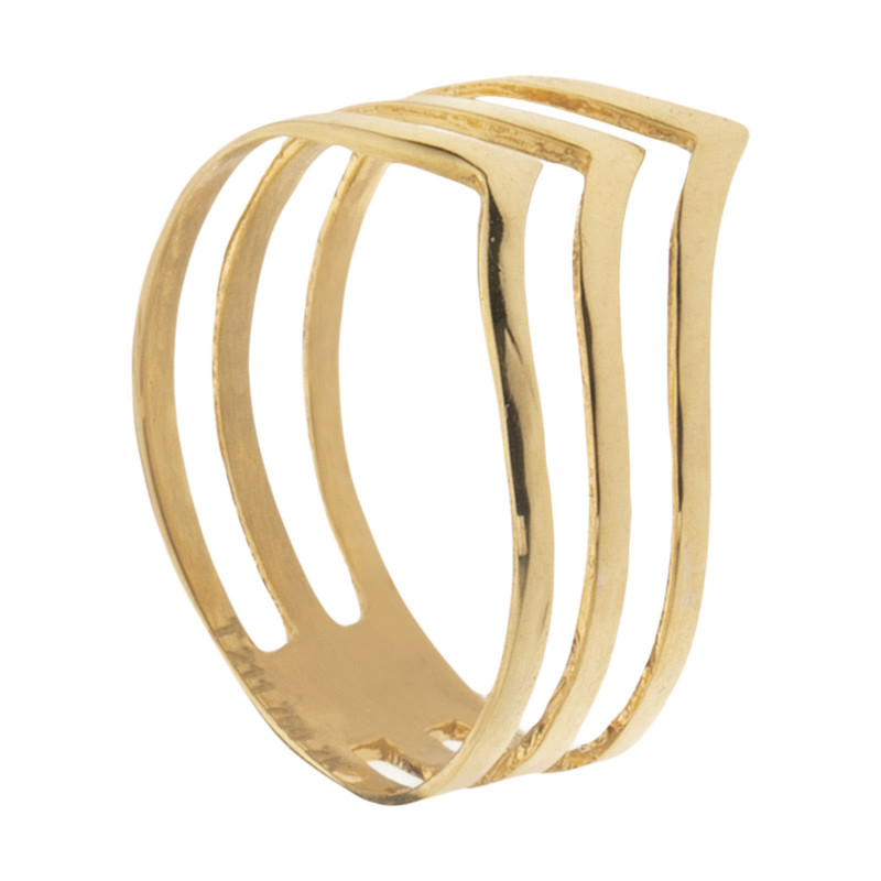 انگشتر طلا 18 عیار زنانه گالری مرجان مدل 10113