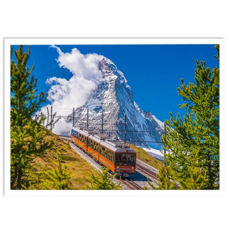 تابلو نوری بکلیت طرح قطار کوهستان مدل W-S1557