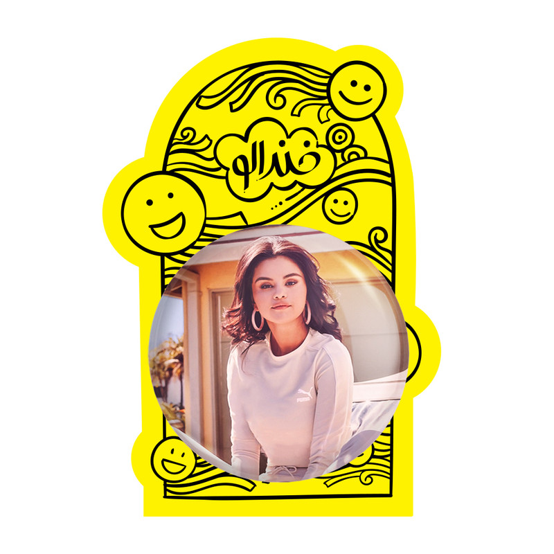 آینه جیبی خندالو مدل سلنا گومز Selena Gomez  کد 19216