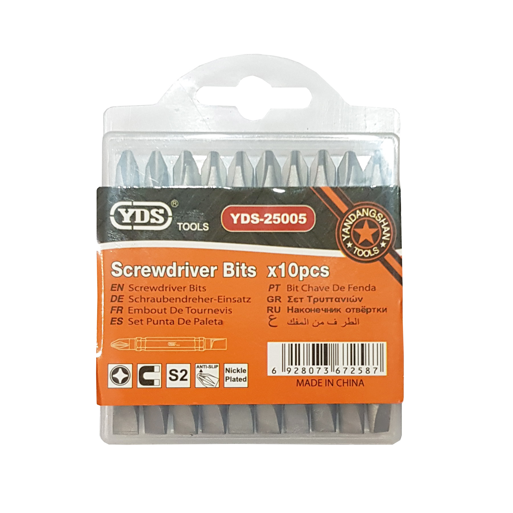 مجموعه 10 عددی سر پیچ گوشتی وای دی اس تولز مدل YDS-25005