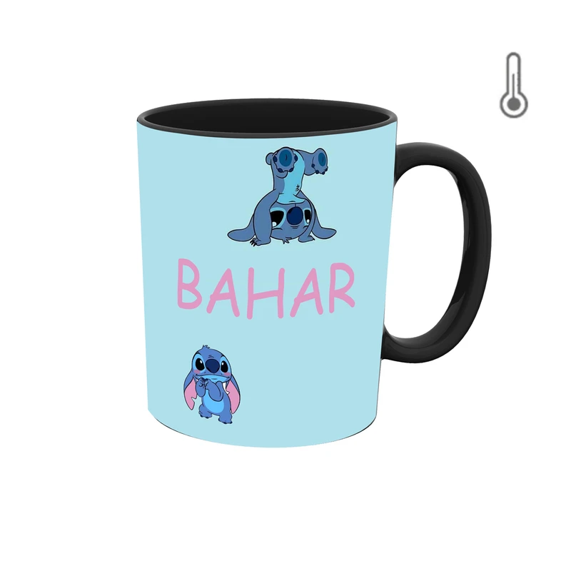 ماگ حرارتی طرح اسم بهار مدل استیچ 