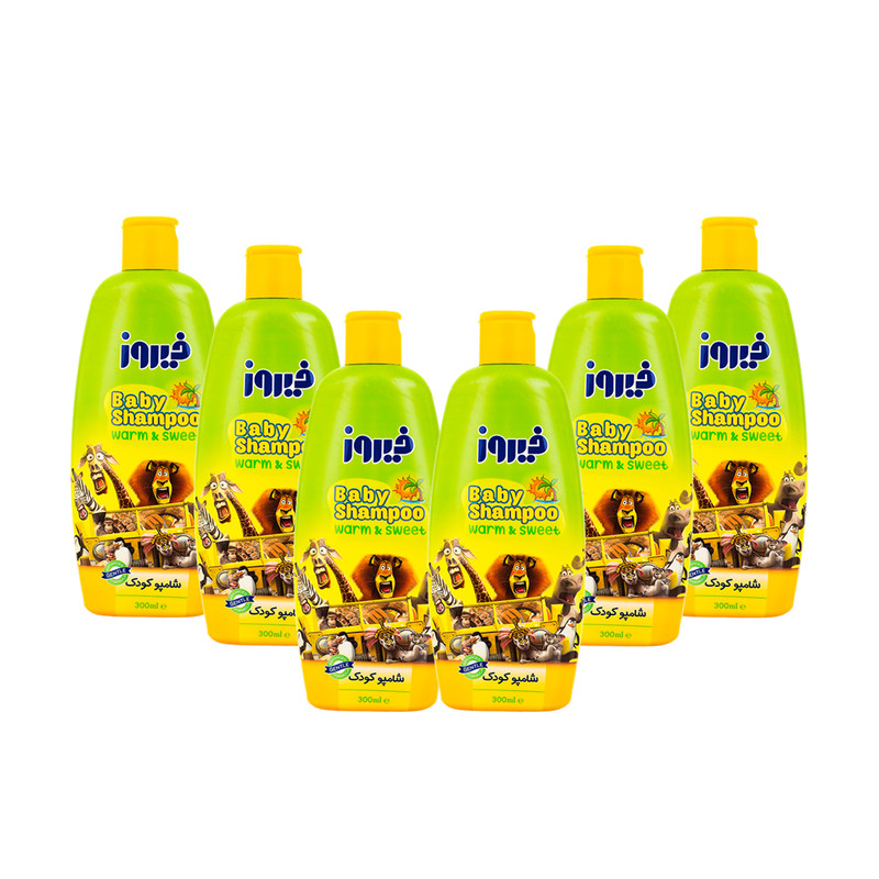 شامپو بچه فیروز مدل WARM & SWEET حجم 300 میلی لیتر مجموعه 6 عددی شامپو بچه فیروز مدل WARM & SWEET حجم 300 میلی لیتر مجموعه 6 عددی