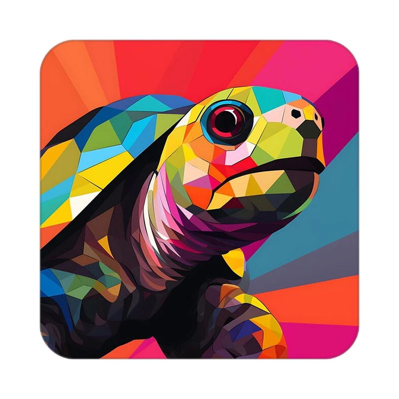 زیر لیوانی کاکتی طرح حیوانات رنگی مدل mp25372