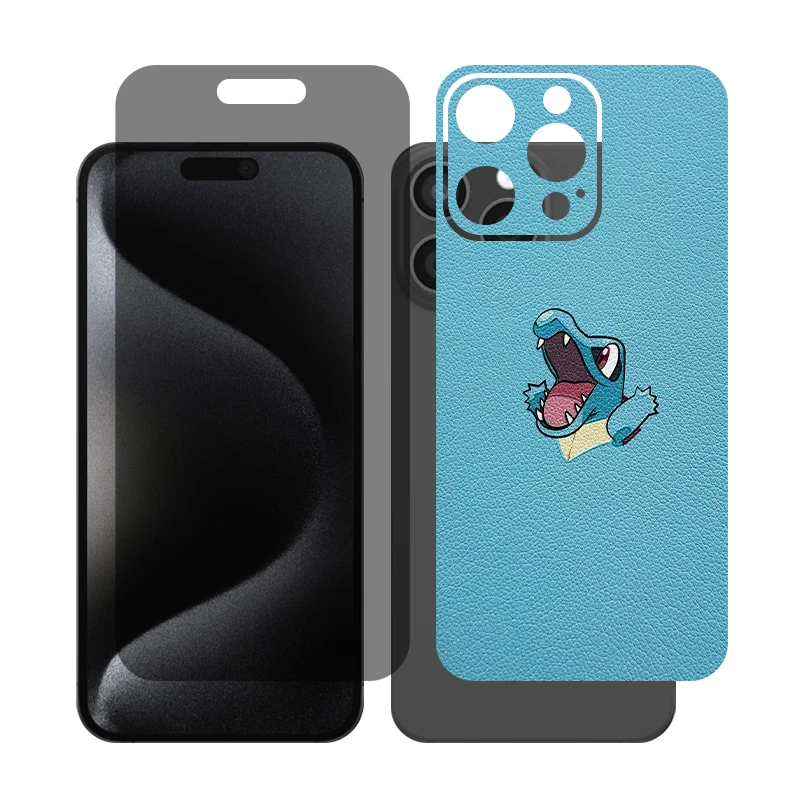 محافظ صفحه نمایش حریم شخصی گلس مدل Together مناسب برای گوشی موبایل اپل iPhone 15 Pro Max به همراه برچسب پوششی پشت گوشی