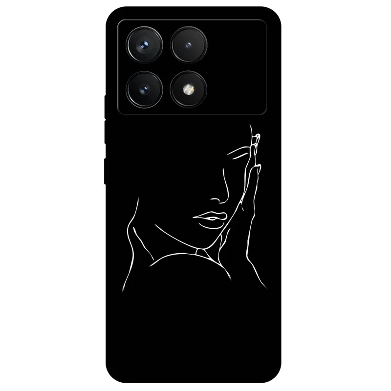 کاور مگافون طرح دخترانه مدل 8153 مناسب برای گوشی موبایل شیائومی Poco F6 Pro  