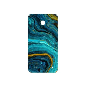 MAHOOT Turquoise marblewith golden streaks Cover Sticker for Nokia Lumia 630