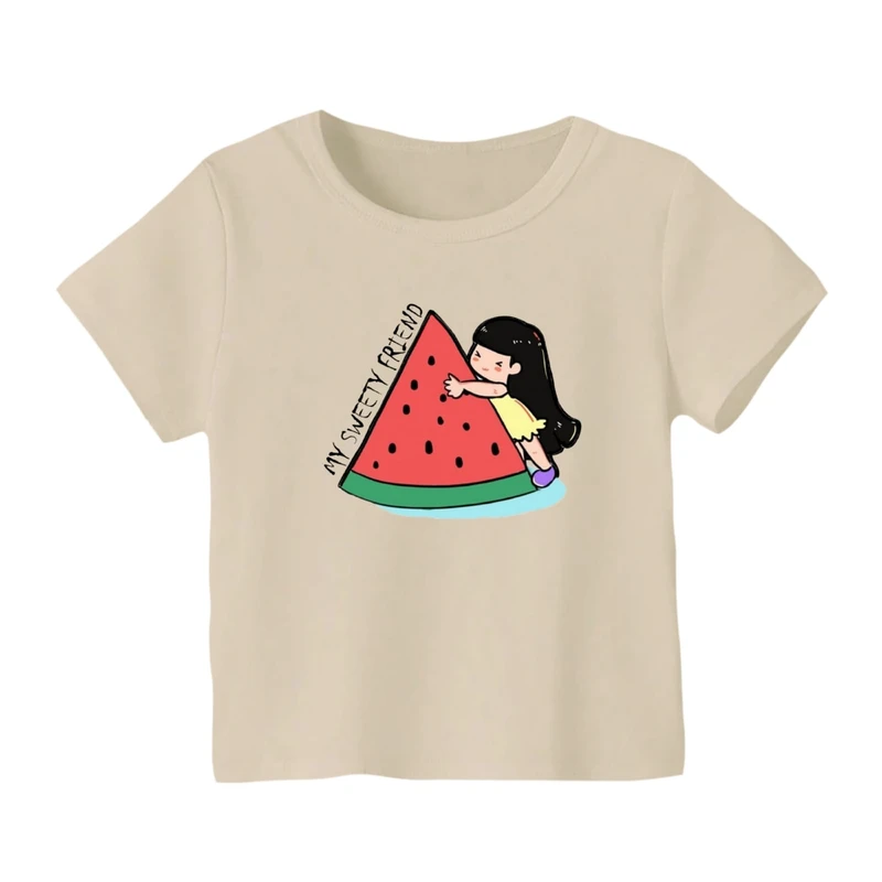 تی شرت آستین کوتاه بچگانه مدل دخترک یلدایی کد 14