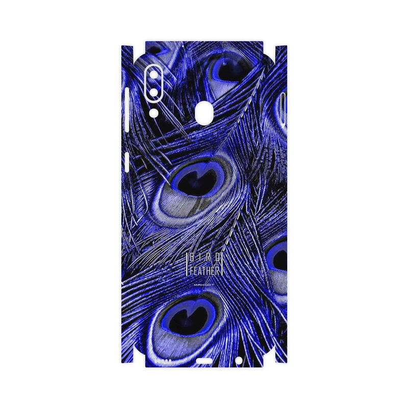 برچسب پوششی ماهوت مدل Purple Feather-FullSkin مناسب برای گوشی موبایل سامسونگ Galaxy M20