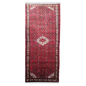فرش قدیمی دستبافت کناره طول سه متری مدل MG53