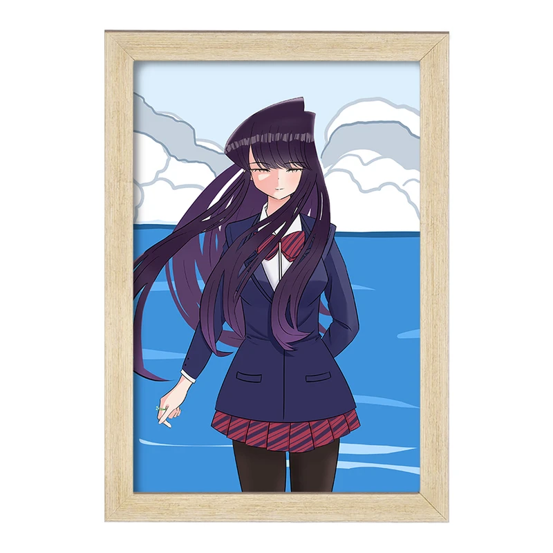 تابلو خندالو مدل انیمه کومی سان  کد 16091