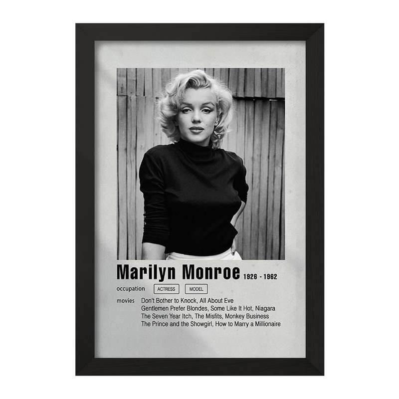 تابلو خندالو مدل مرلین مونرو (Marilyn Monroe) کد F11198