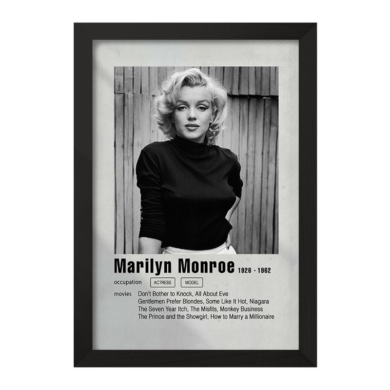 تابلو خندالو مدل مرلین مونرو (Marilyn Monroe) کد F11198