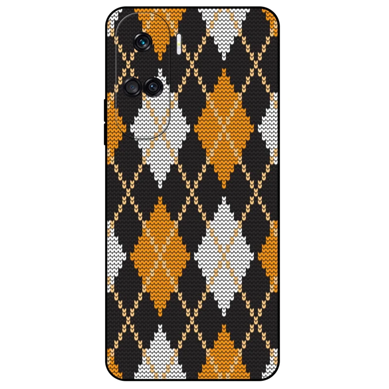 کاور مگافون طرح بافت مدل 8104 مناسب برای گوشی موبایل آنر 90 Lite