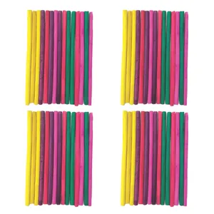 چوب بستنی طرح گرد رنگی کد COLO60 مجموعه 60 عددی