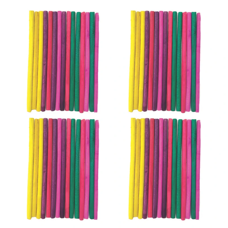 چوب بستنی طرح گرد رنگی کد COLO60 مجموعه 60 عددی