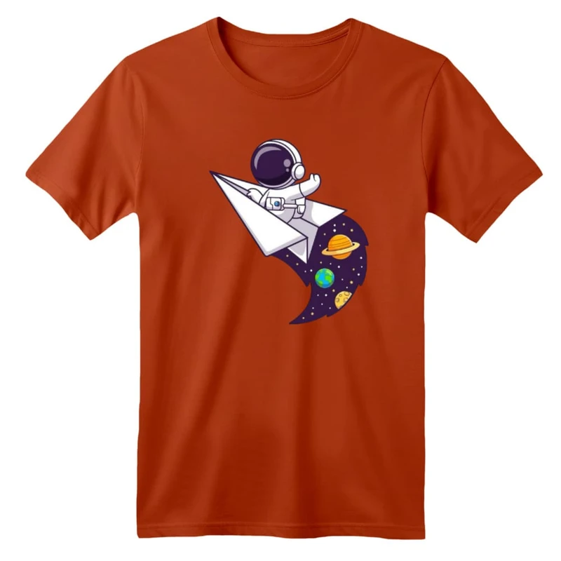 تی شرت آستین کوتاه بچگانه مدل فضانورد کد ۱۲