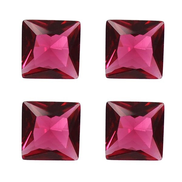 سنگ یاقوت سرخ کد F64681 بسته 4 عددی