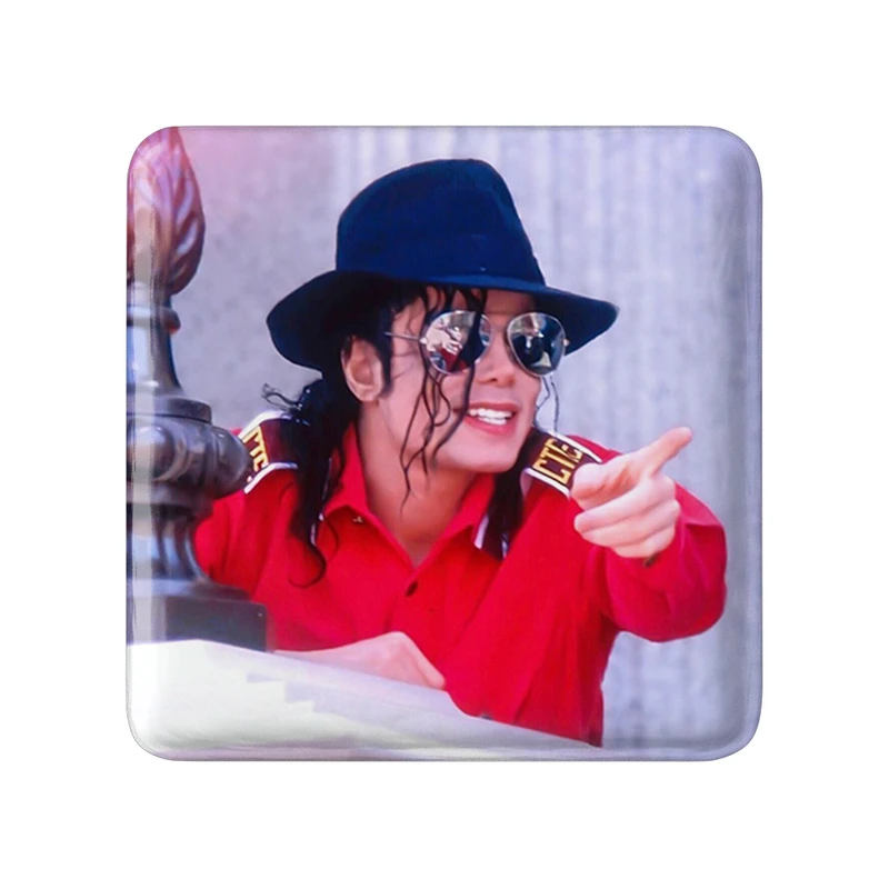مگنت خندالو طرح مایکل جکسون Michael Jackson مدل مربعی کد 19224