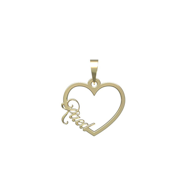 آویز گردنبند طلا 18 عیار زنانه مدوپد مدل اسم رعد raed کد PB1-10111