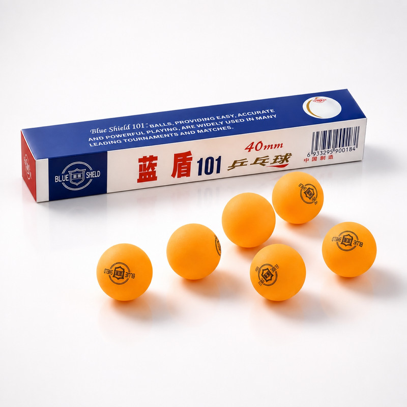 توپ پینگ پنگ مدل 101 با قطر 40 میلی متر و طراحی آیرودینامیک