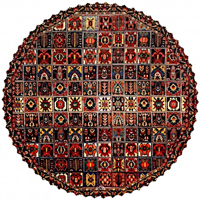 رومیزی مدل خشتی گرد