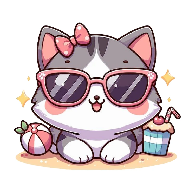 استیکر پارچه و لباس پاد آفرین مدل گربه کد DKST115