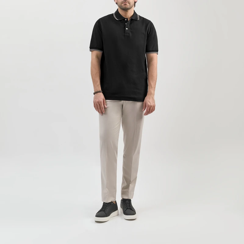 پولوشرت آستین کوتاه یقه برگردان مردانه کروم مدل 2612306 