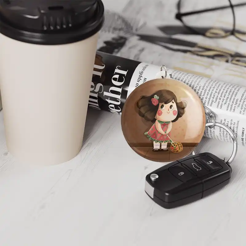 جاکلیدی خندالو مدل دخترانه فانتزی کد 25707