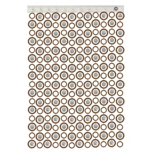 پرده آریا کریستال مدل رویا سایز 75x200 سانتی متر