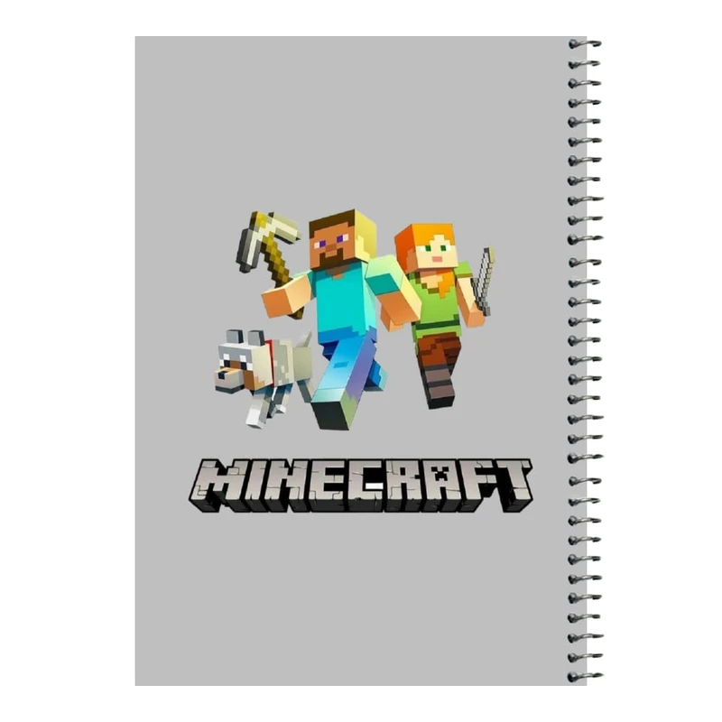 دفتر مشق 80 برگ اس جی مدل ماینکرفت کد۴   