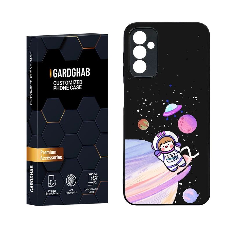 کاور گارد قاب مدل دورژله ای پشت گلس فانتزی مناسب برای گوشی موبایل سامسونگ Galaxy M13 4G