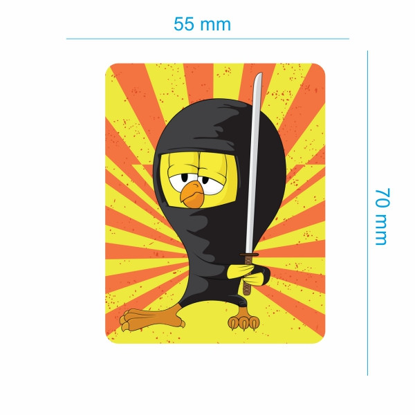  برچسب بدنه موتورسیکلت طرح جوجه نینجا کد 162