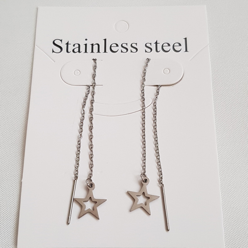 گوشواره زنانه مدل ستاره سیلور 171