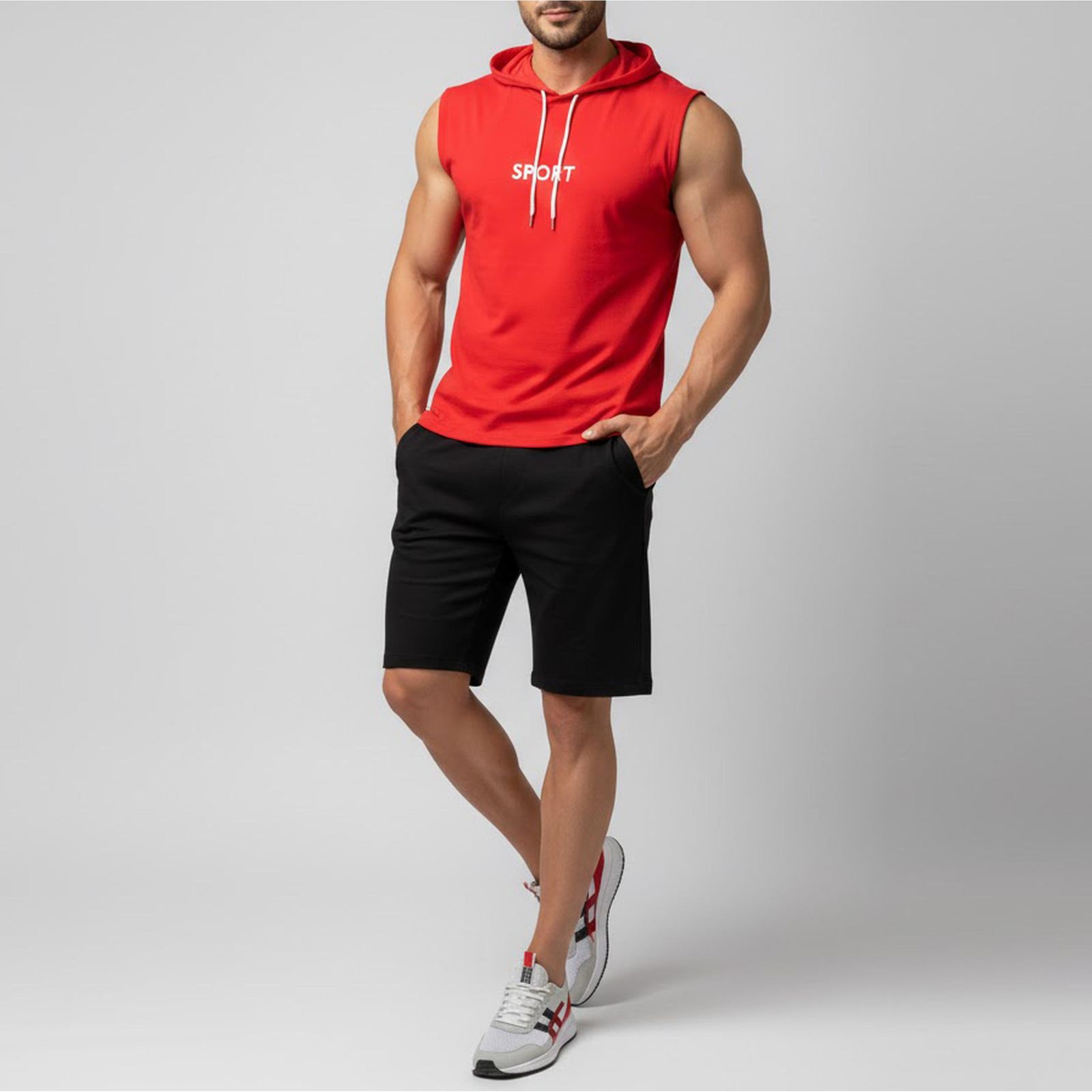 ست تاپ و شلوارک مردانه اولسون مدل the sport -  - 1