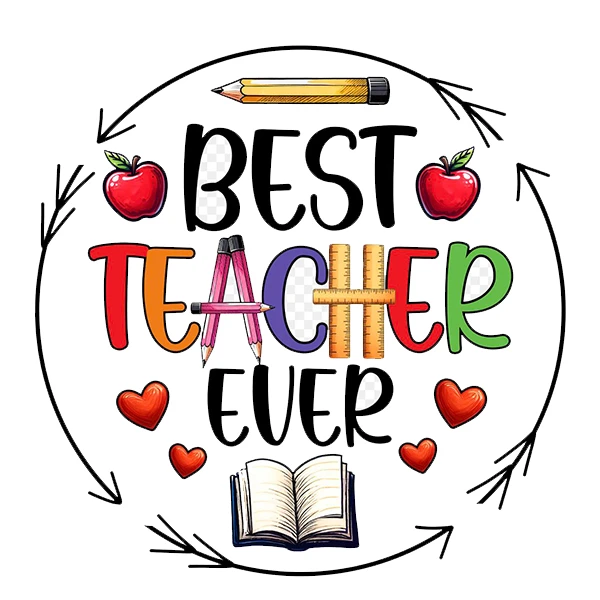 استیکر پارچه و لباس پاد آفرین طرح معلم و مدرسه کد 809