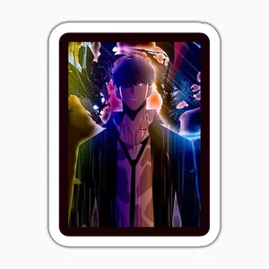 استیکر لپ تاپ و موبایل بووم طرح انیمه Solo Leveling مدل Sung کد MD72